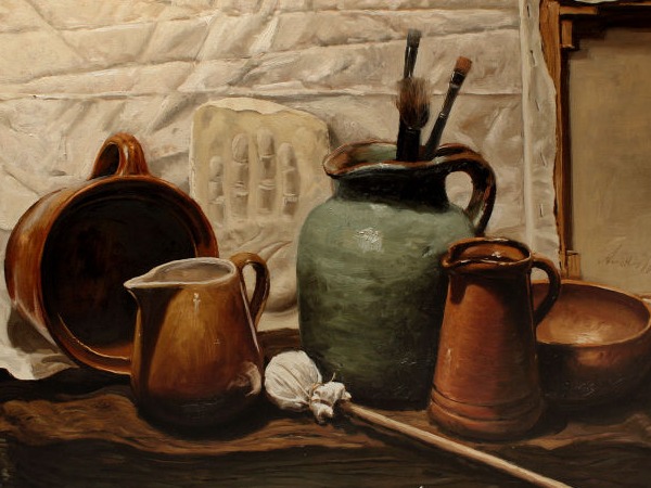 Still life oil painting