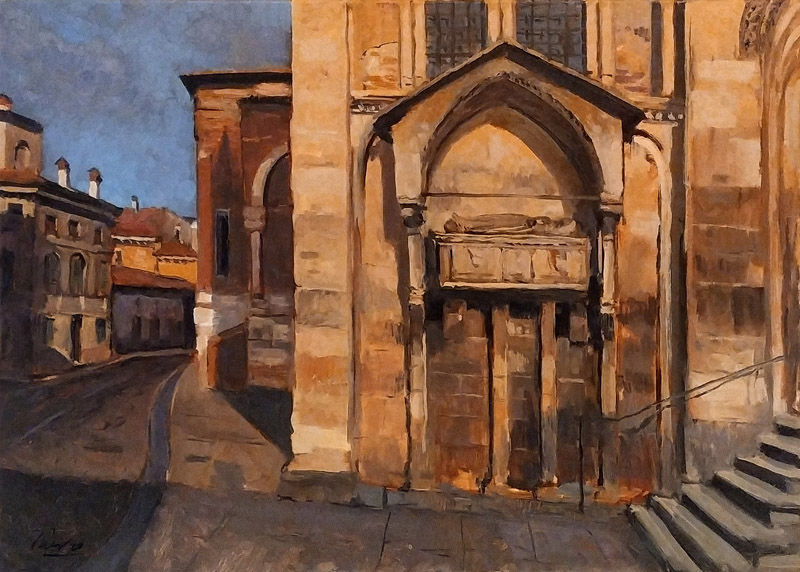 Verona San Fermo Kunstmaler pittore painter dipinto Gemälde 