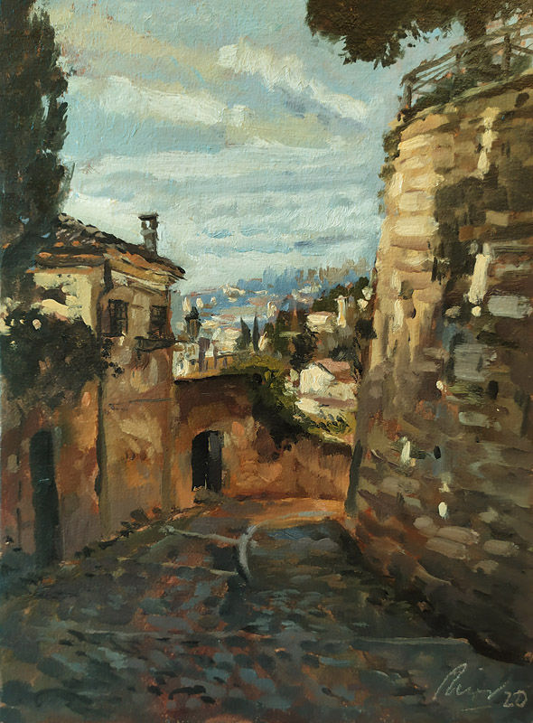 Verona Don Calabria Kunstmaler pittore painter dipinto Gemälde 