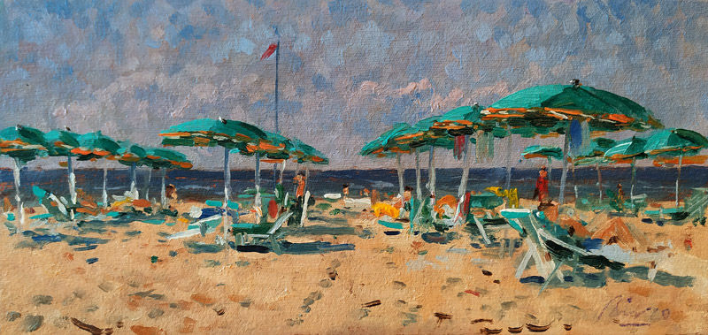 Toscana Versilia Kunstmaler pittore painter dipinto Gemälde 