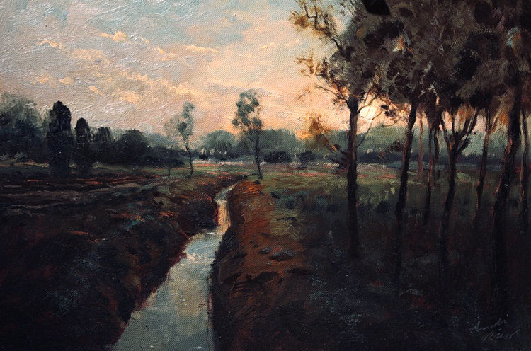 Tramonto nella Bassa Veronese