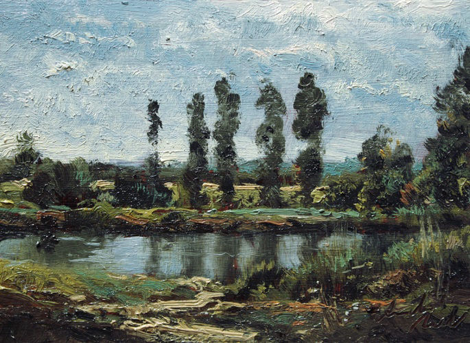 Pioppi lungo il fiume