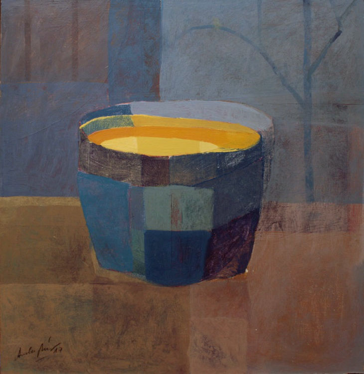 Vaso con giallo